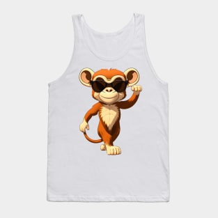 Monkey in cartoon style Tank Top